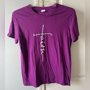 Purple Faith Women's Cut T-Shirt